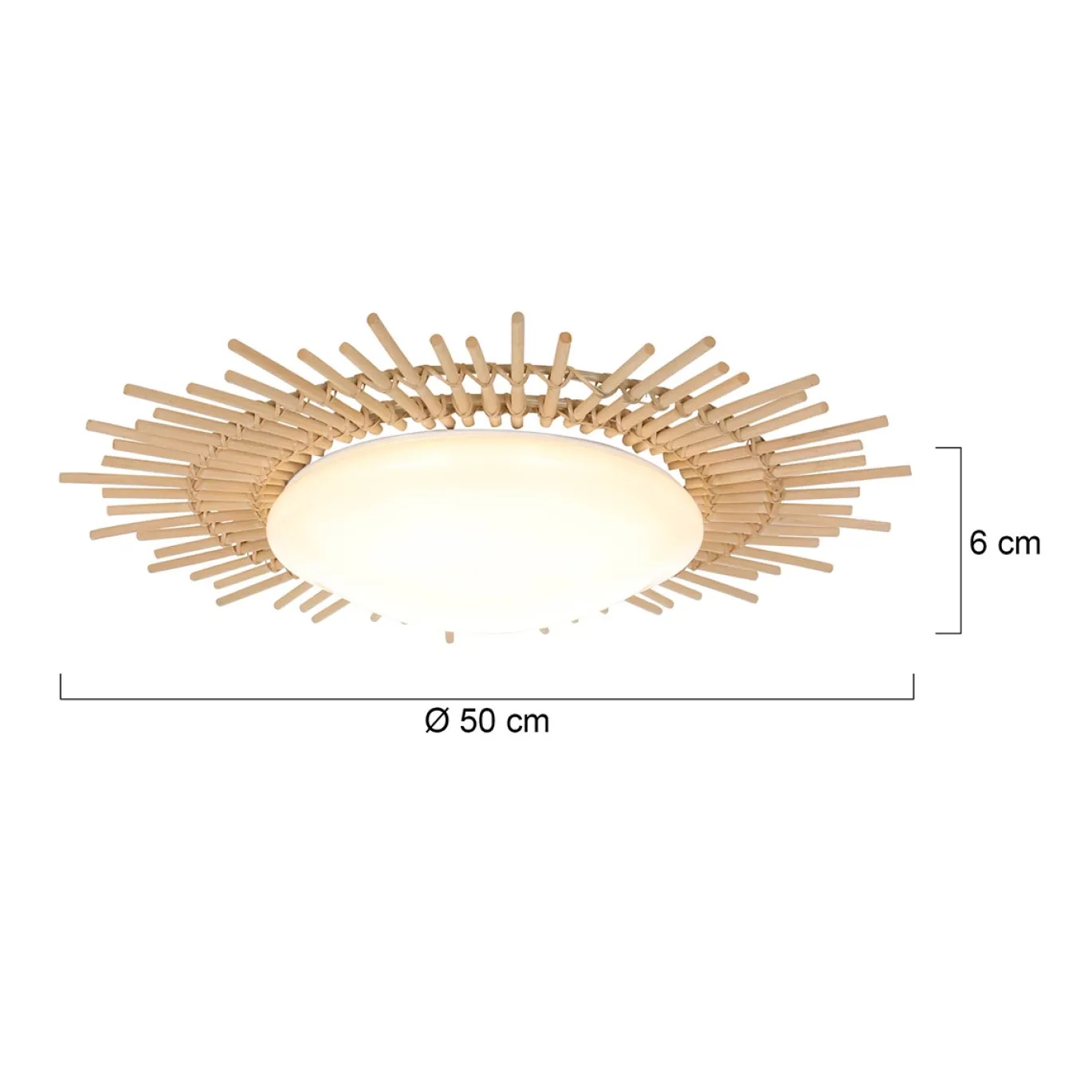 Anne Light & Home Aura Plafondlamp Bamboe