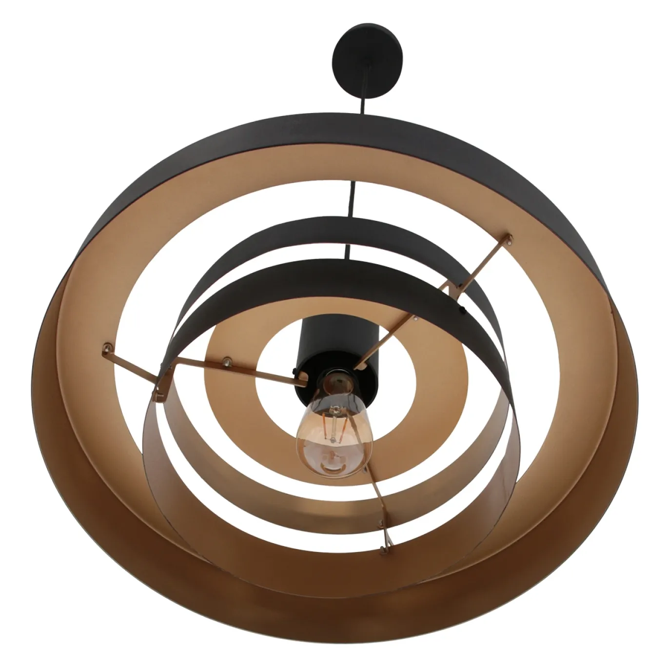 Anne Light & Home Hanglamp Flinter Zwart/Goud