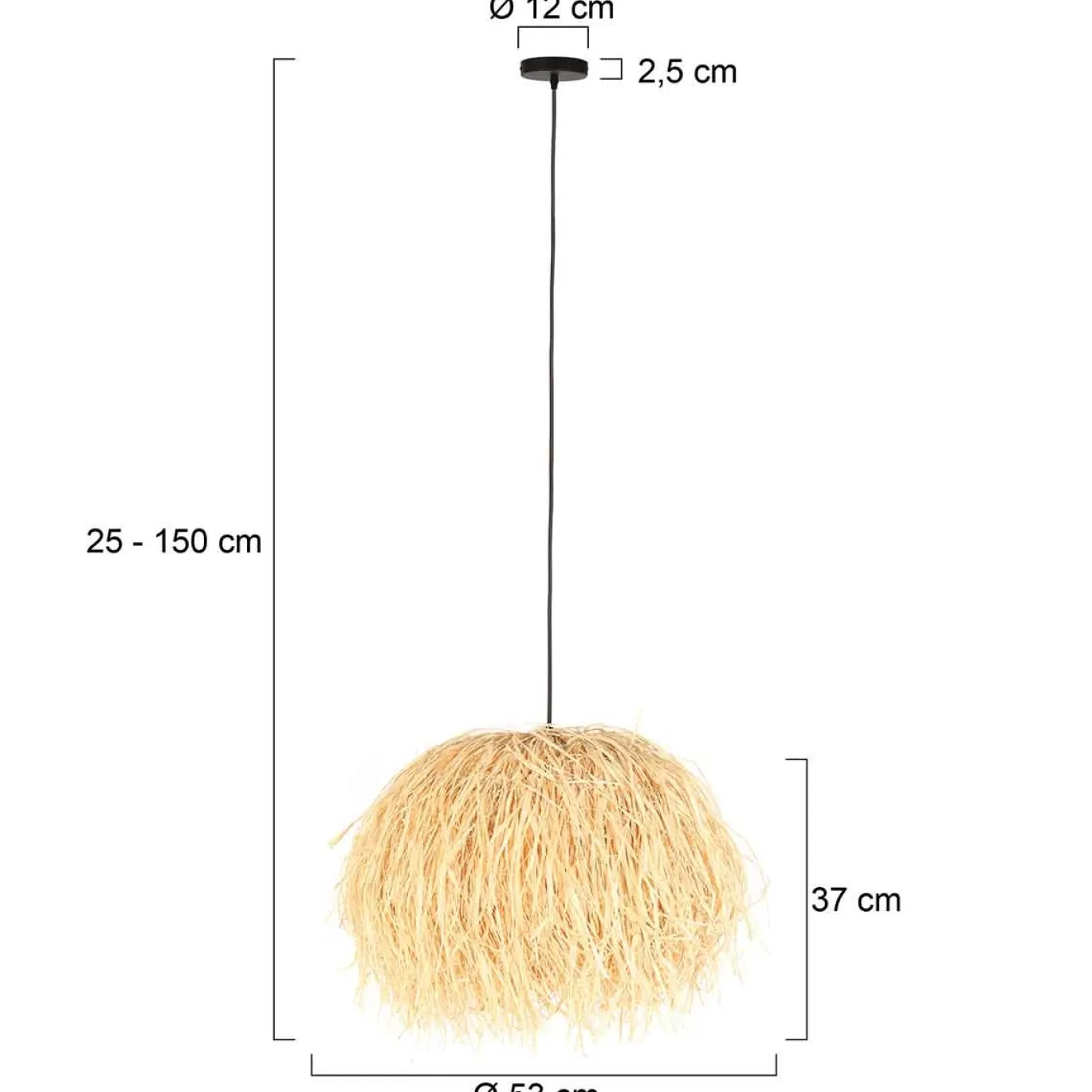 Anne Light & Home Hanglamp Grass Naturel