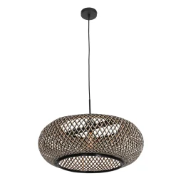 Anne Light & Home Hanglamp Maze Bamboe Zwart/Naturel Ø60cm