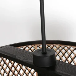 Anne Light & Home Hanglamp Maze Bamboe Zwart/Naturel Ø60cm