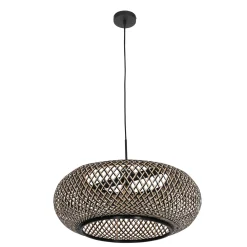 Anne Light & Home Hanglamp Maze Bamboe Zwart/Naturel Ø60cm