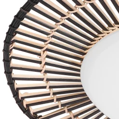 Anne Light & Home Plafondlamp Aura Bamboe Zwart/Naturel Ø50cm