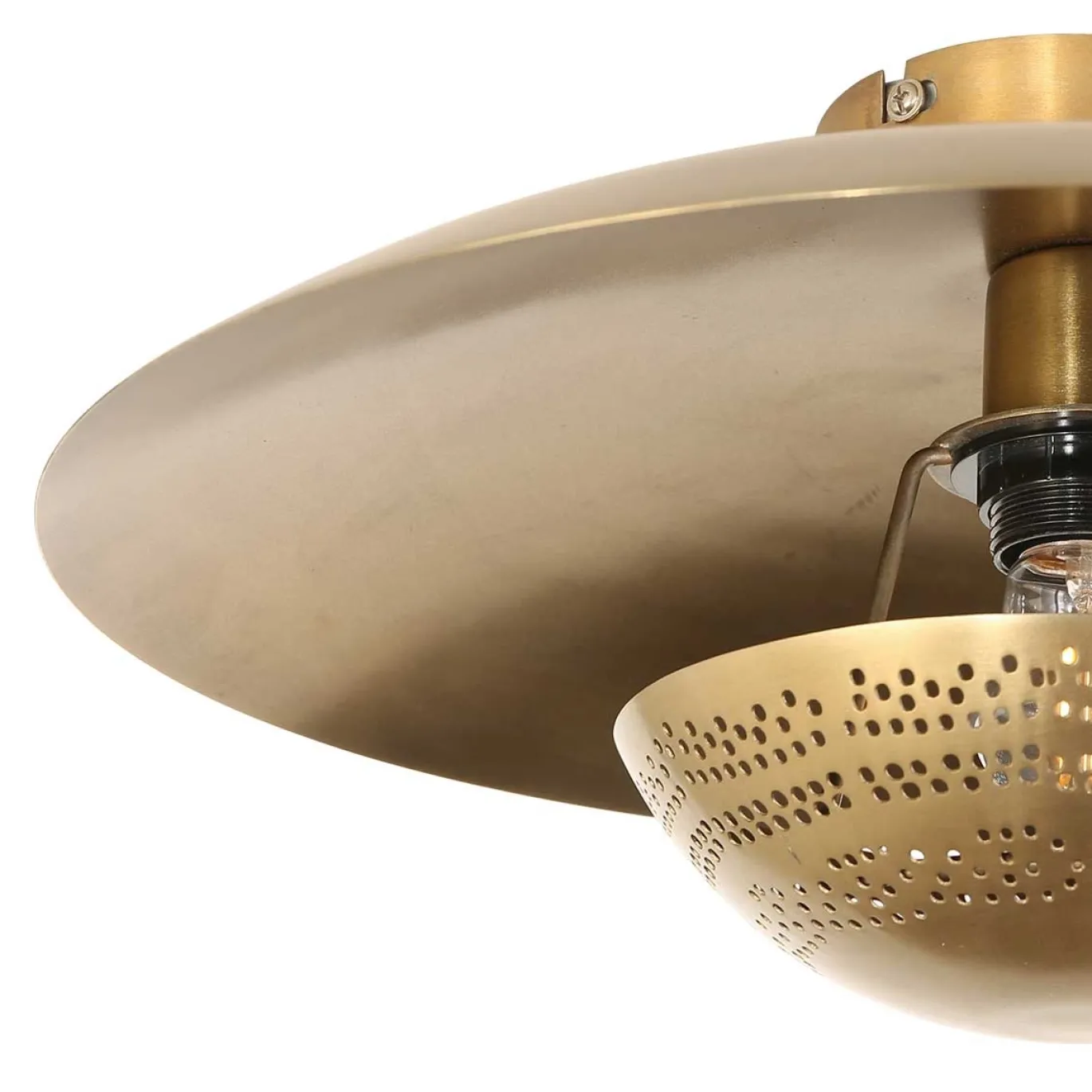 Anne Light & Home Plafondlamp Brassi Brons Ø42cm