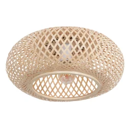 Anne Light & Home Plafondlamp Maze Bamboe Naturel Ø40cm