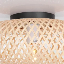 Anne Light & Home Plafondlamp Maze Bamboe Naturel Ø40cm