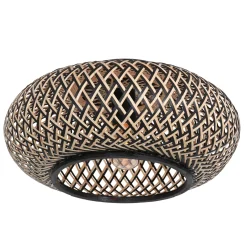 Anne Light & Home Plafondlamp Maze Bamboe Zwart/Naturel Ø40cm