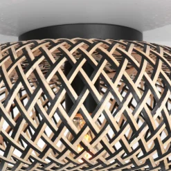 Anne Light & Home Plafondlamp Maze Bamboe Zwart/Naturel Ø40cm