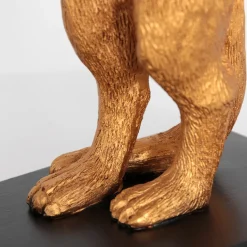 Anne Light & Home Tafellamp Animaux Stokstaartje Grof Linnen Wit