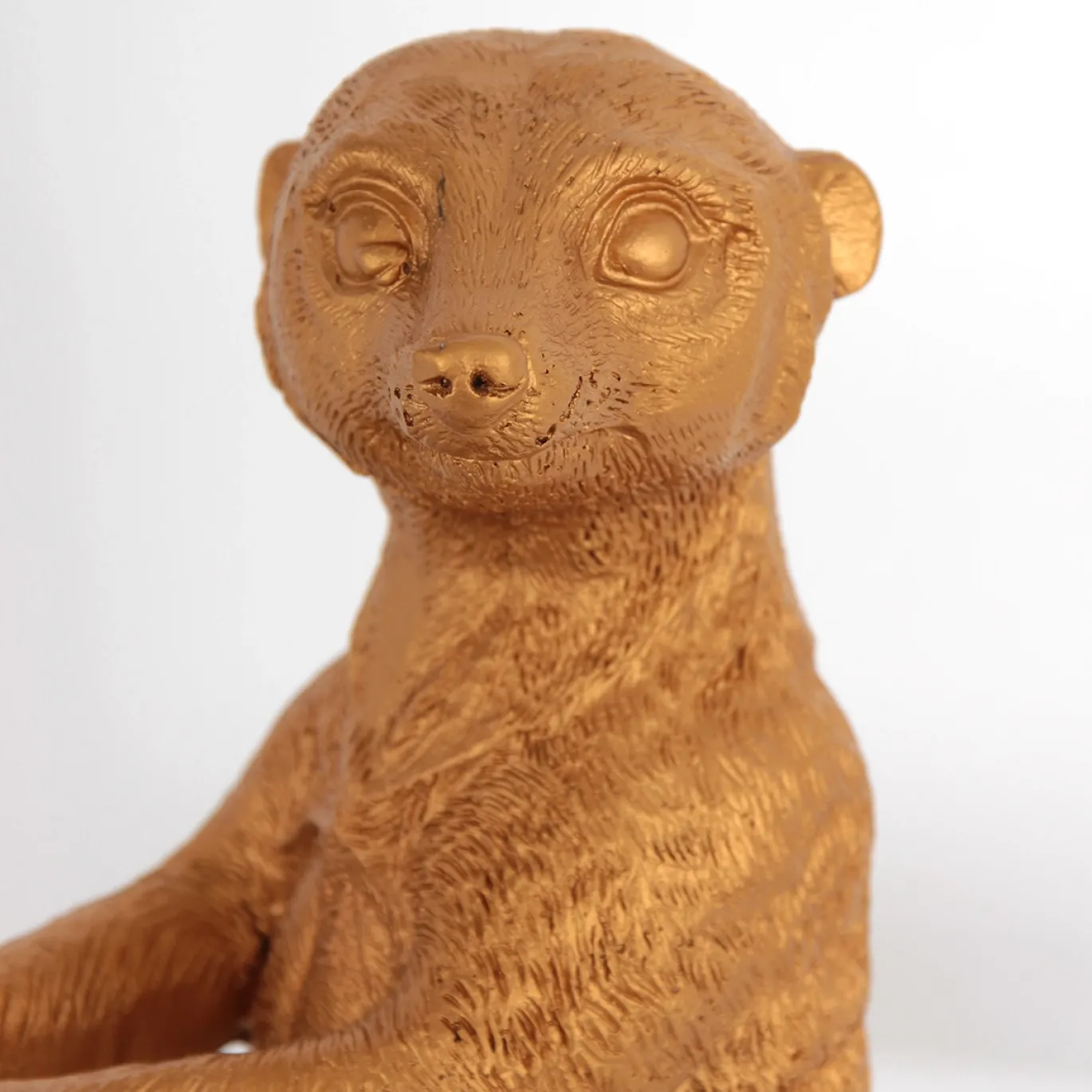 Anne Light & Home Tafellamp Animaux Stokstaartje Linnen Zwart/Goud