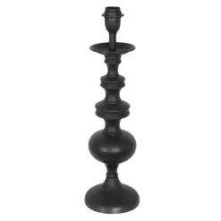 Anne Light & Home Tafellamp Lyons Kandelaar Hout Zwart 54cm