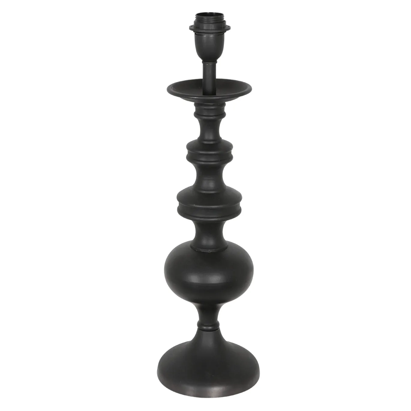 Anne Light & Home Tafellamp Lyons Kandelaar Hout Zwart 54cm