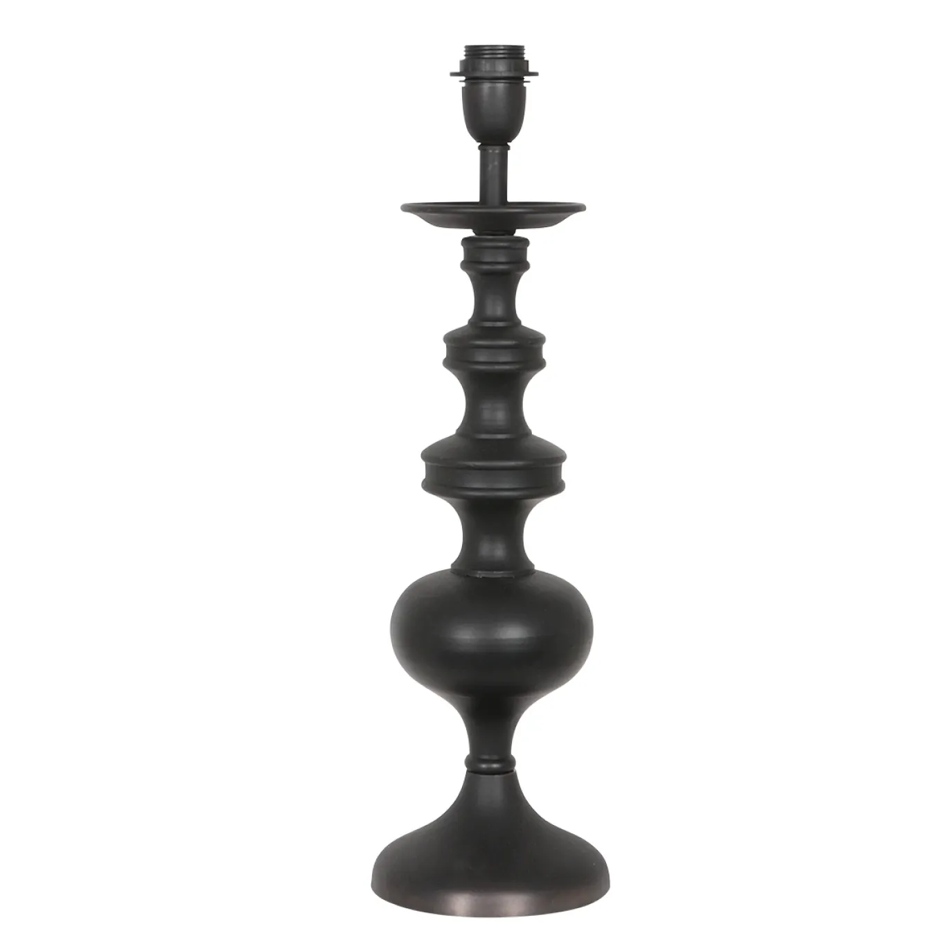Anne Light & Home Tafellamp Lyons Kandelaar Hout Zwart 54cm