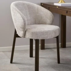 Armstoel Durin Juto Beige/Eiken - Giga Living