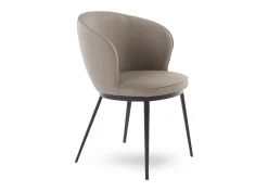 Armstoel Gain Kunstleer Taupe - Giga Living