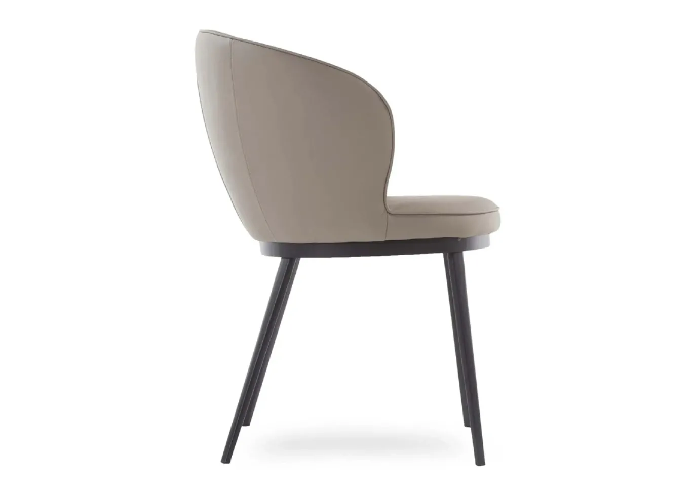 Armstoel Gain Kunstleer Taupe - Giga Living
