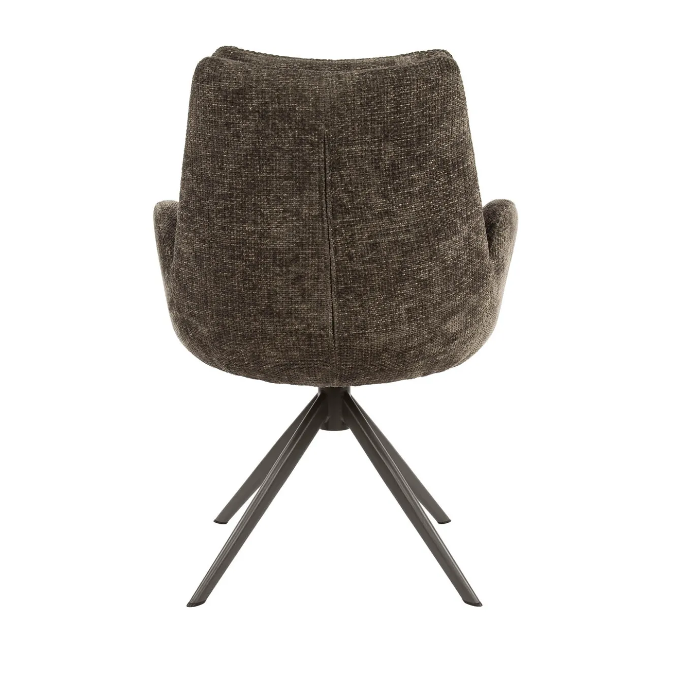 Armstoel Hoven Draaibaar Taupe/Bruin - Giga Meubel