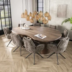 Armstoel Lounge Rich Taupe - Giga Meubel