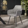 Armstoel Rib Zilverkleurig Mix Rib - Giga Meubel