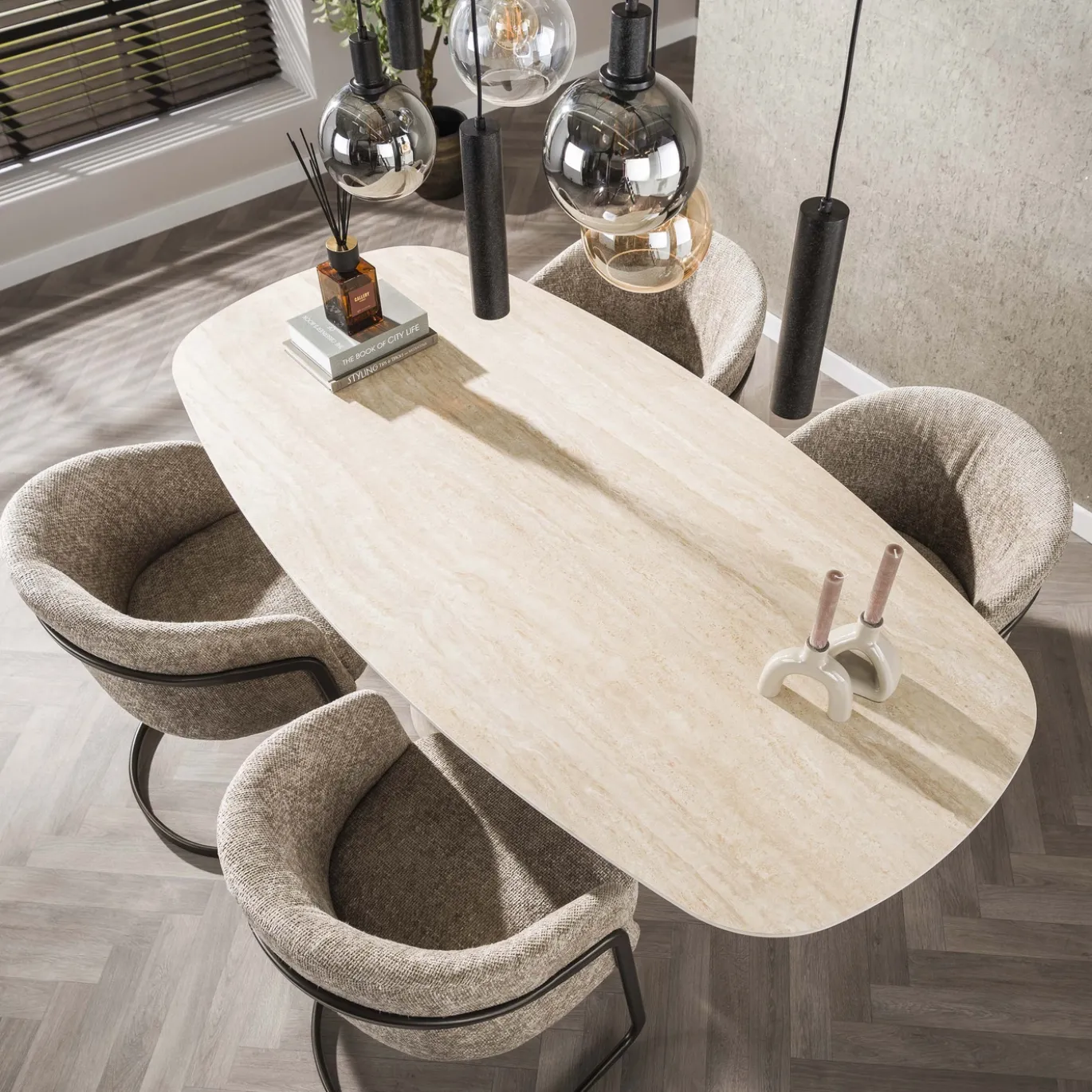 Armstoel Sway Hoven Zand - Giga Meubel