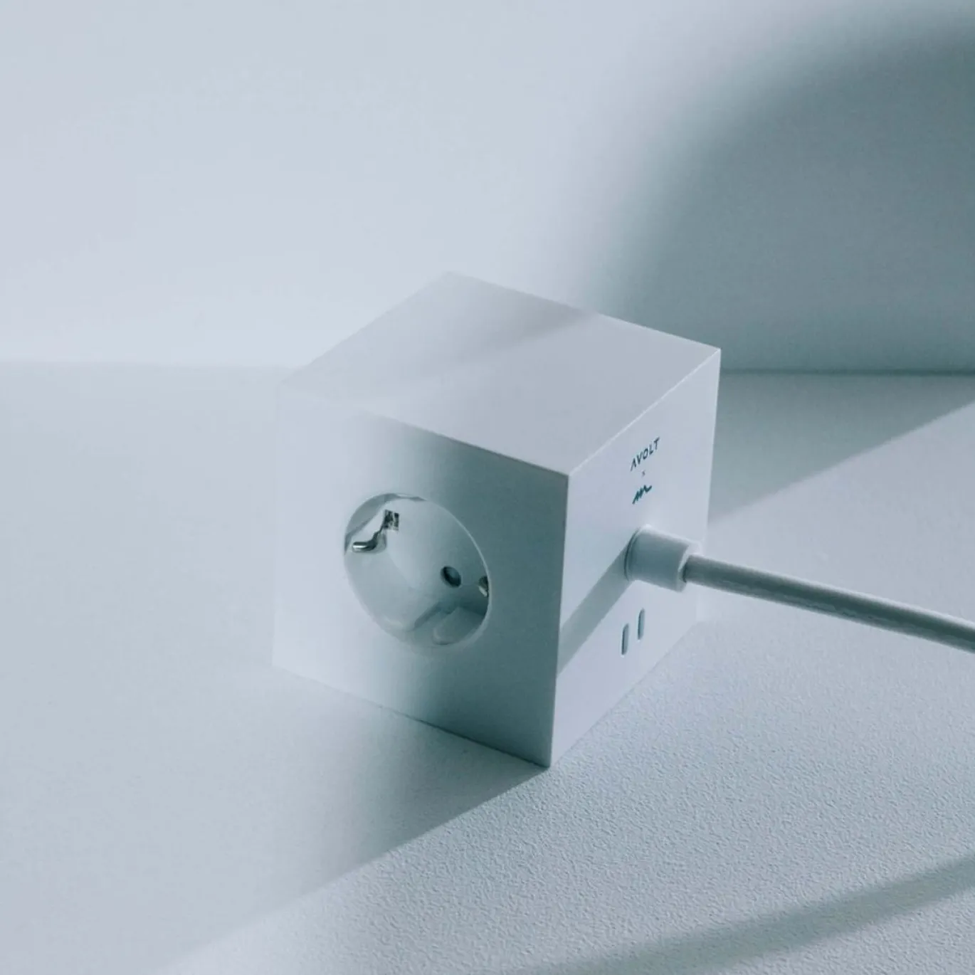 Avolt Stekkerdoos Square 1 Magnetisch 3m Martinelli Luce Opal White