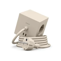 Avolt Stekkerdoos Square 1 - USB-C 1,8m Nomad Sand