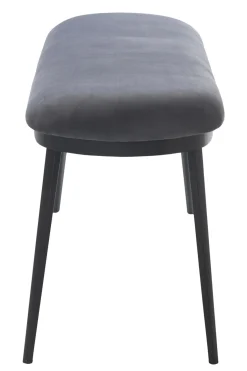 Bankje Gain 140 cm Steel Grijs Velvet - Giga Living