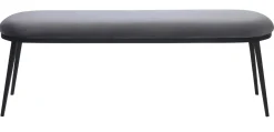 Bankje Gain 140 cm Steel Grijs Velvet - Giga Living