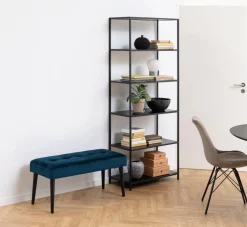 Bankje Odin Navy Blauw 95cm - Giga Living