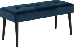 Bankje Odin Navy Blauw 95cm - Giga Living