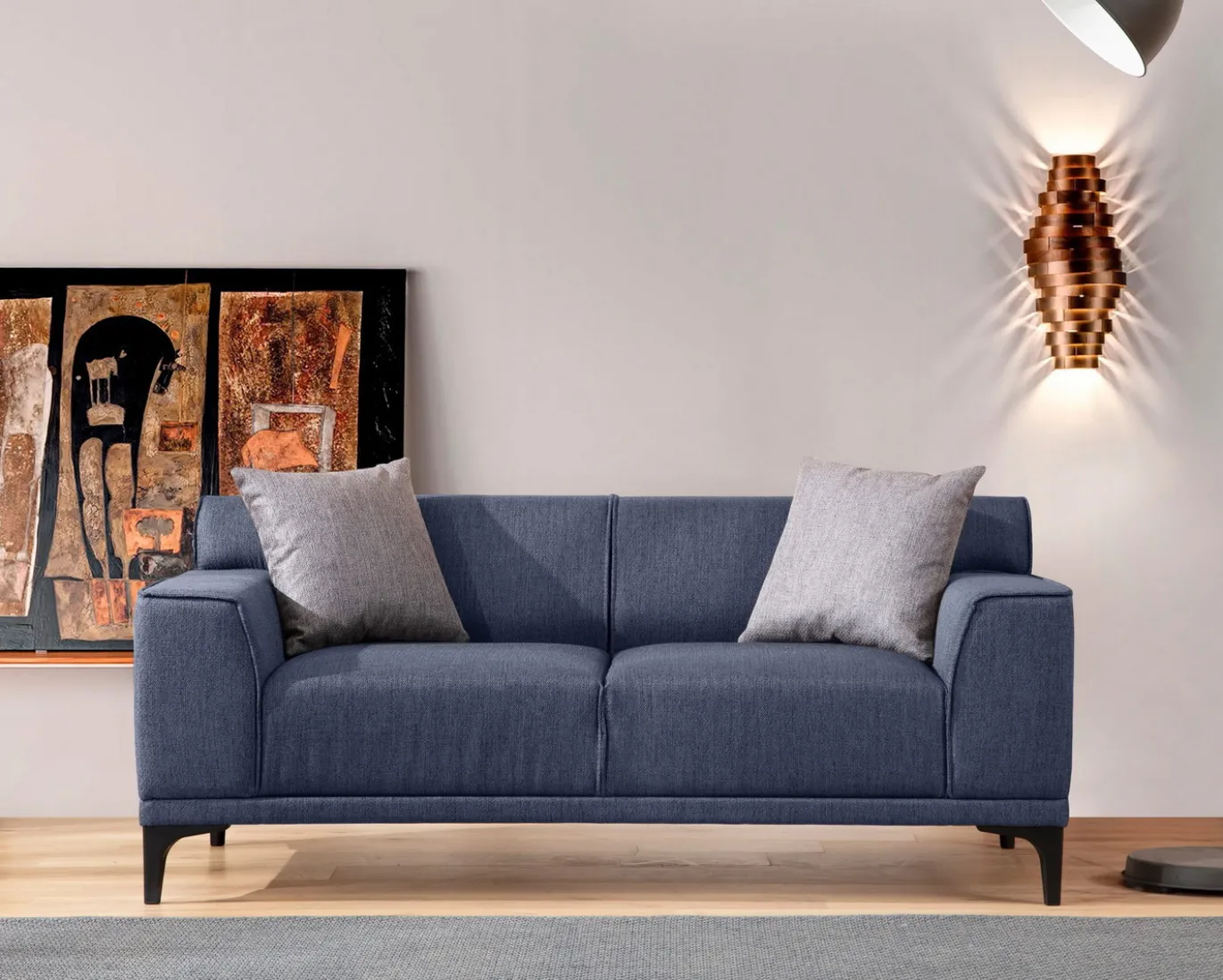 Bank Petra 2-Zits Blauw