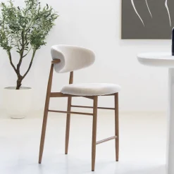 Barkruk Alexia Beige/Naturel - Giga Meubel