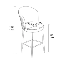 Barkruk Alte Crème Set van 6