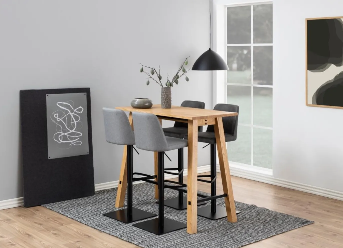 Barkruk Asmund Antraciet Preston - Giga Living