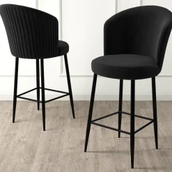 Barkruk Fora Zwart Set van 6