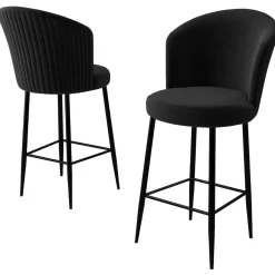 Barkruk Fora Zwart Set van 6