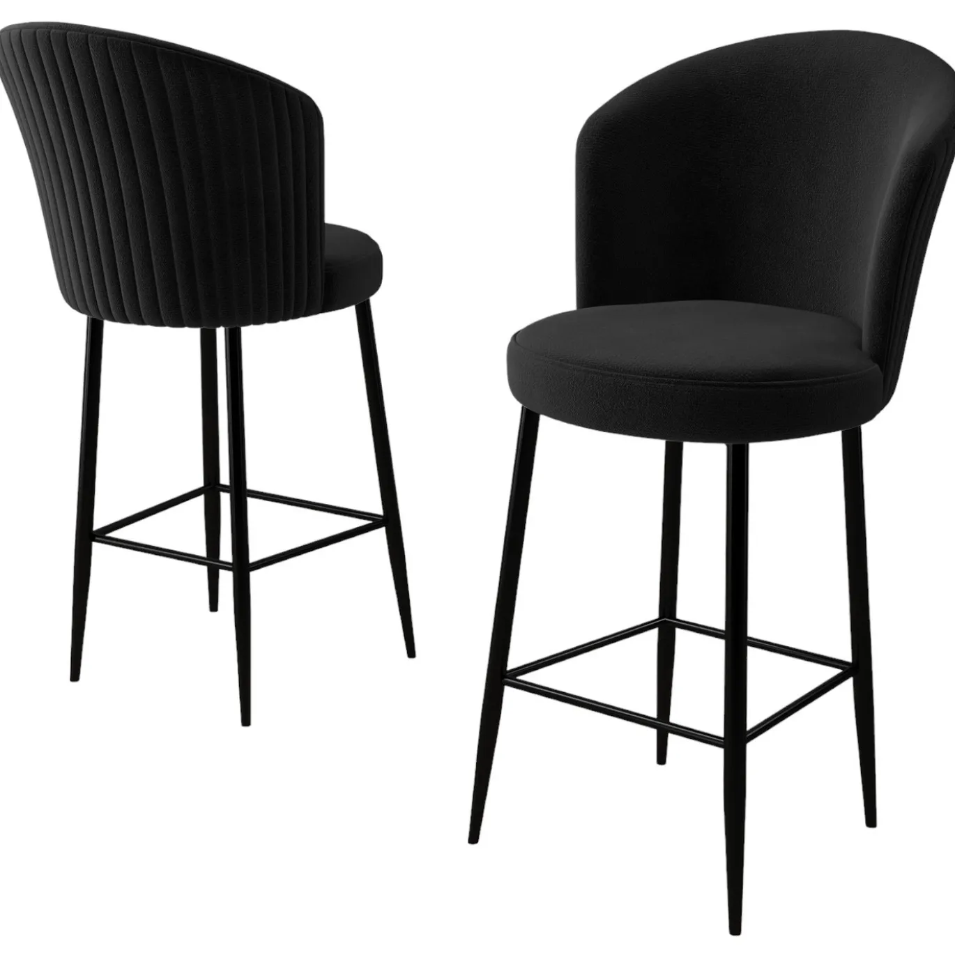 Barkruk Fora Zwart Set van 6