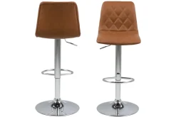 Barkruk Framsta Bruin Pu Dove - Giga Living