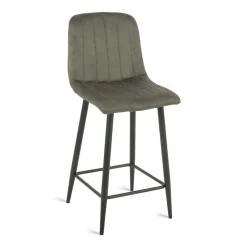 Barkruk Jax Microleder Antraciet - Giga Meubel