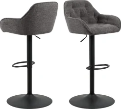 Barkruk Kelly Monza Antraciet - Giga Living