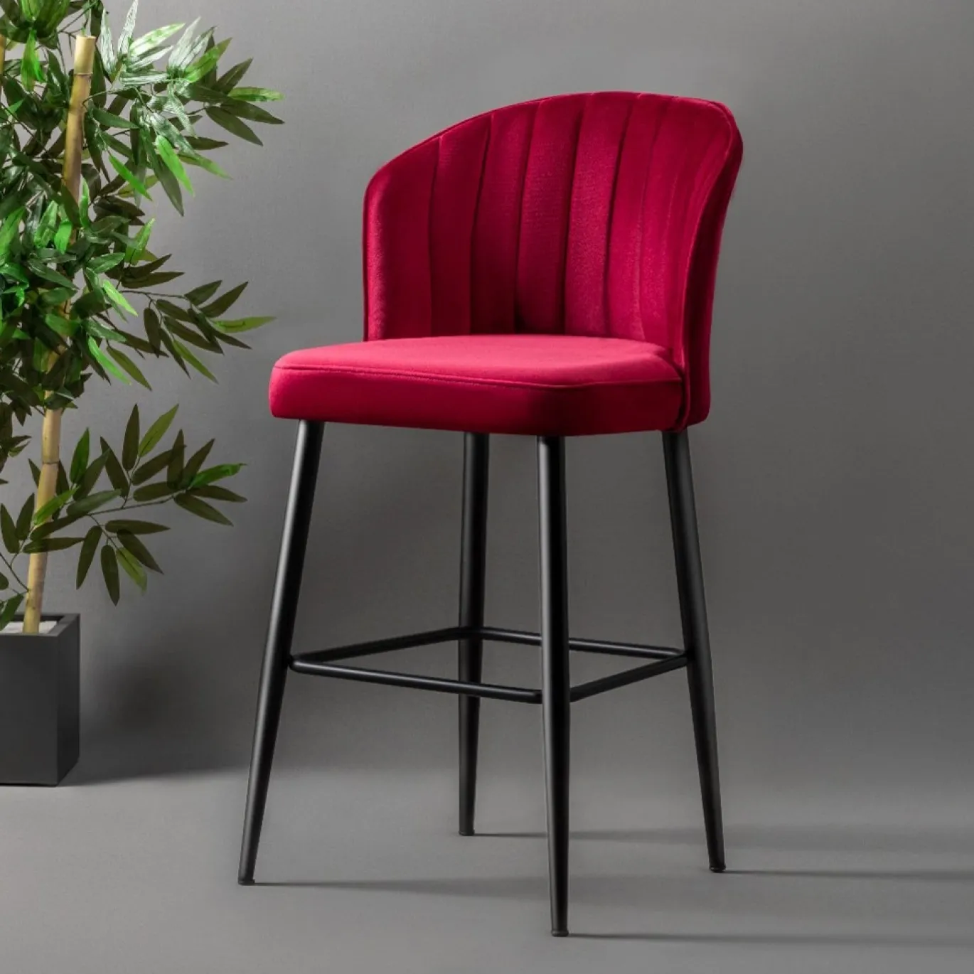 Barkruk Rubi Rood Set van 2