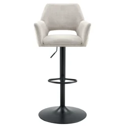 Barkruk Tess Linnen Beige - Giga Meubel