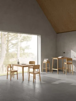 Barkruk Utzon Eikenfineer Mat - Giga Living