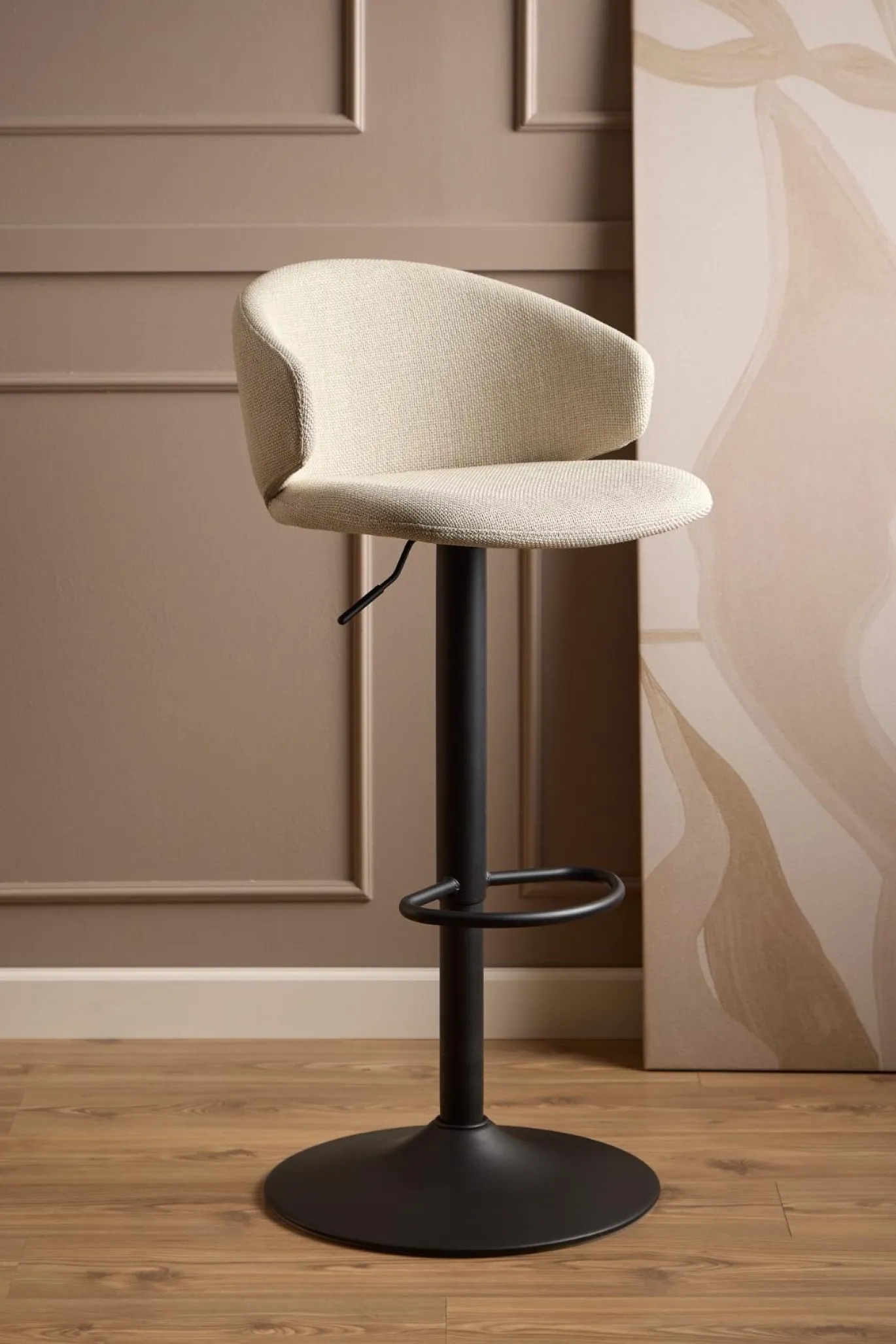 Barkruk Valerie Beige Basel - Giga Living