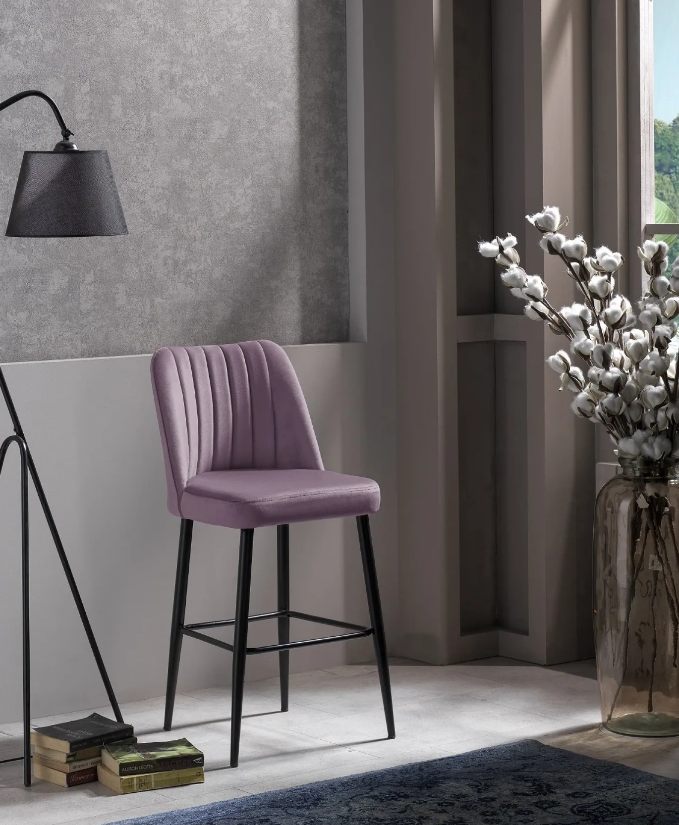 Barkruk Vento Lila Set van 2