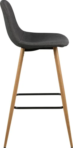 Barkruk Willy Grijs/Naturel Sawana - Giga Living