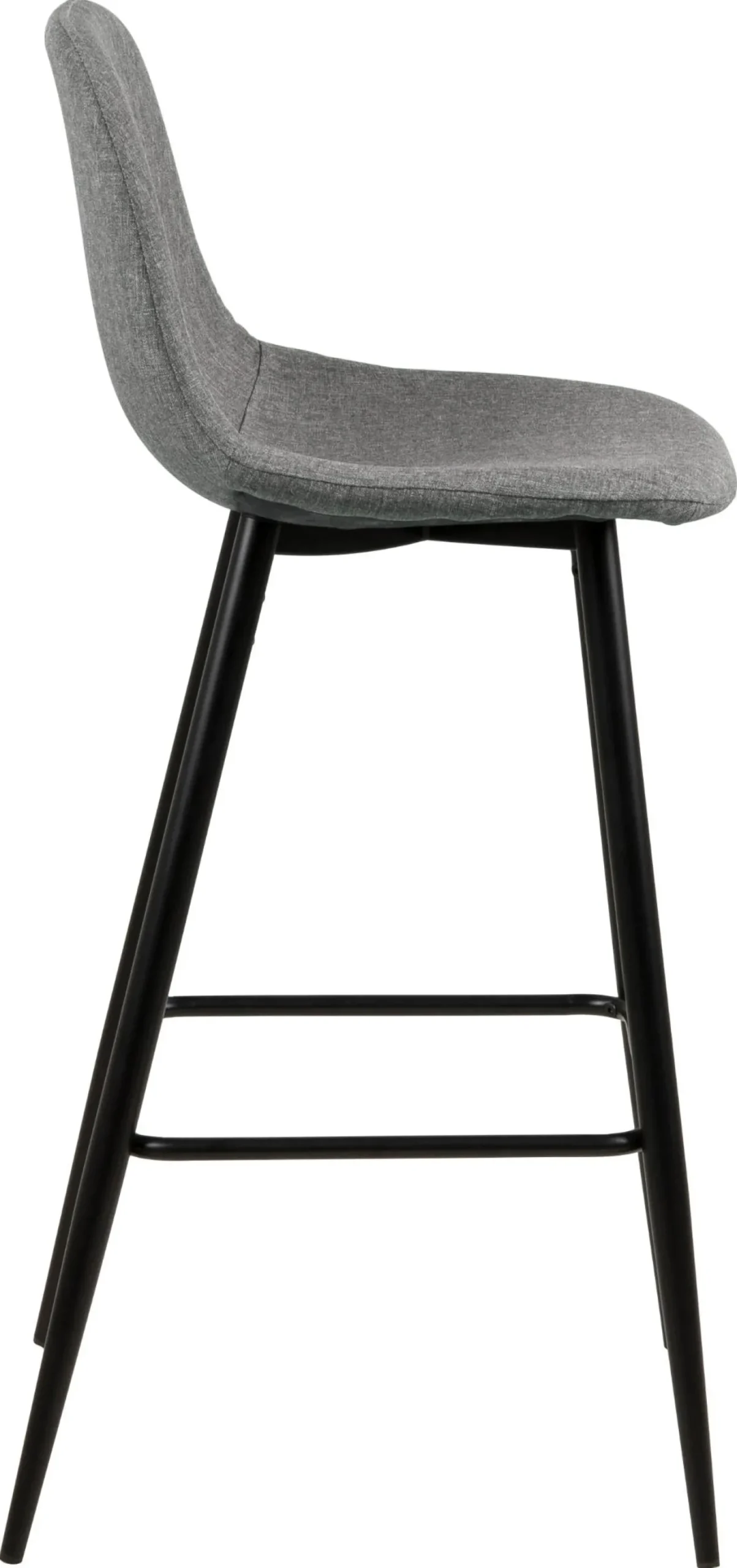 Barkruk Willy Lichtgrijs/zwart Sawana - Giga Living