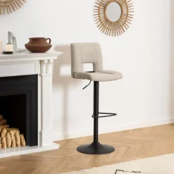 Barkruk Wistad Beige Basel - Giga Living