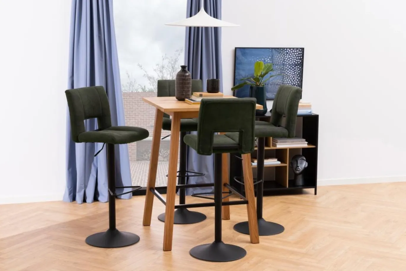 Barkruk Wistad Groen Preston - Giga Living