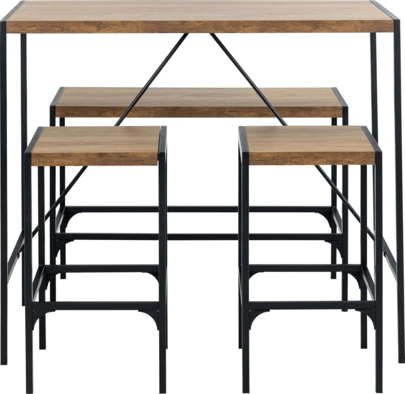 Barset Barka Melamine Rustic Eiken 120cm - Giga Living